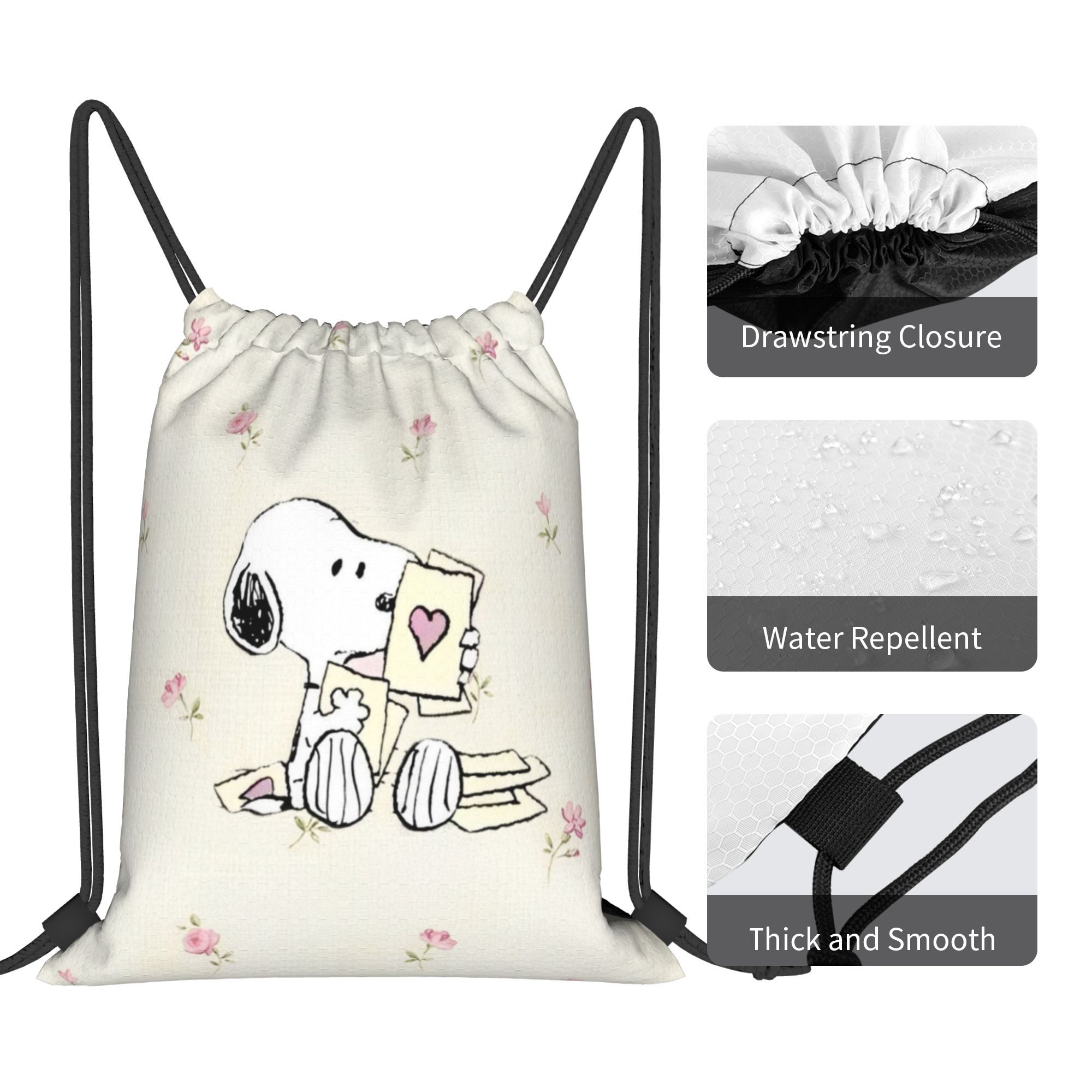 S-Snoopys Loving Gesture Backp - Drawstring Gym Bag review and price