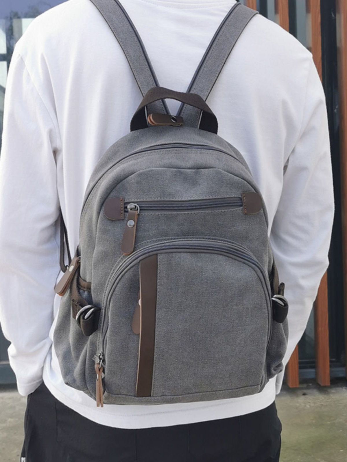 Small Canvas Backpack Men's Sp - Canvas Backpack Casual review and price