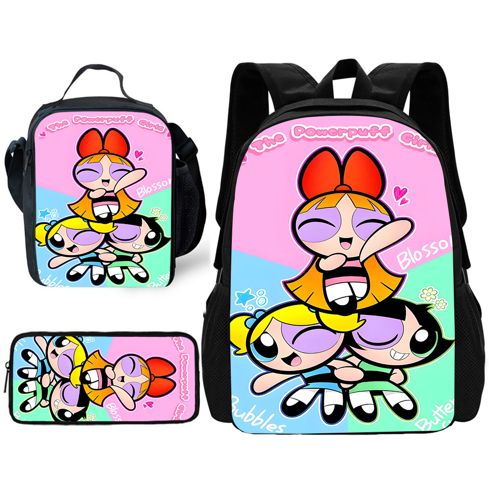 Child Cute Anime Powerpuffs Gi - School Backpack Teen review and price