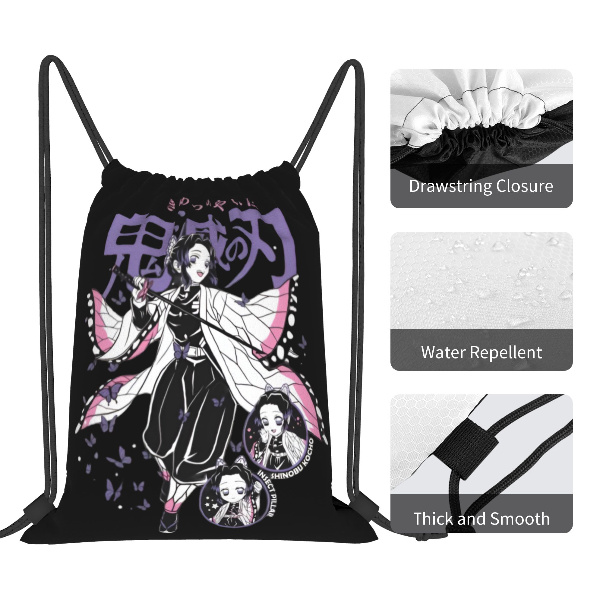 Custom Demon Slayers Drawstrin - Drawstring Gym Bag review and price