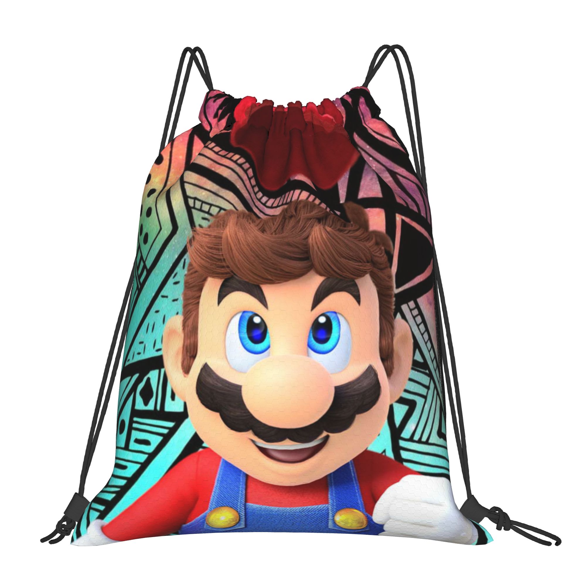Custom M-Marioes Video Game Br - Drawstring Gym Bag review and price