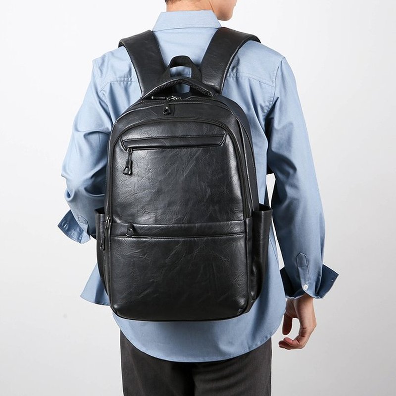 Premium Leather Business Backp - Laptop Backpack 15.6 review and price
