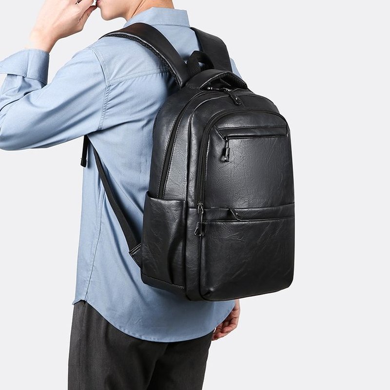 Premium Leather Business Backp - Laptop Backpack 15.6 review and price