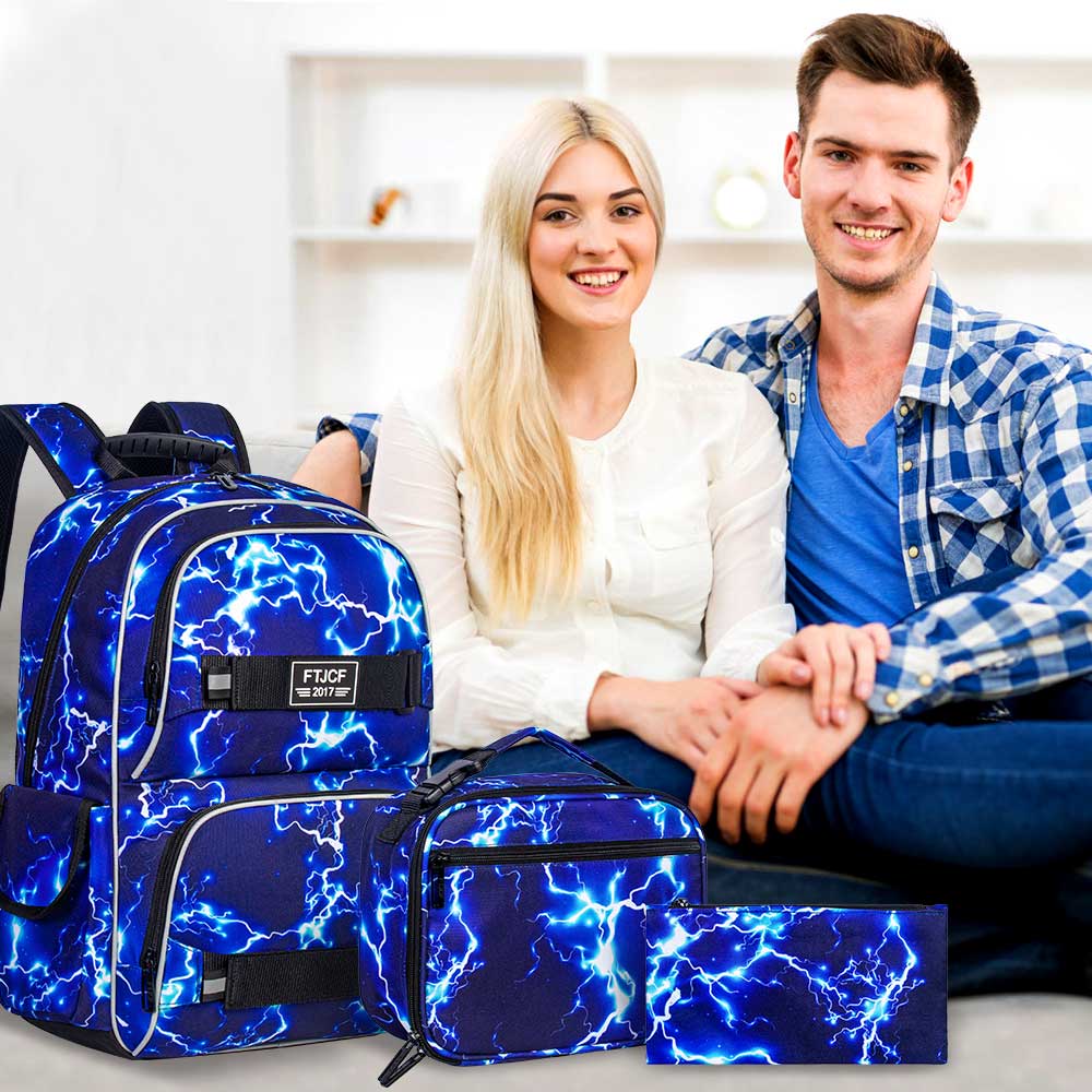 3PCS Lightning boys Backpack,  - School Backpack Teen review and price