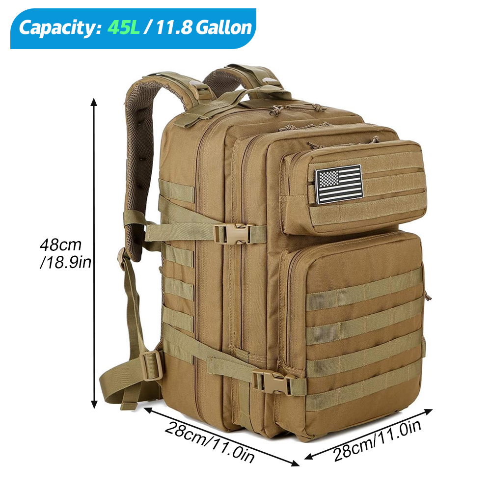 45L Tactical Backpack For Men  - Urban Backpack Tactical review and price